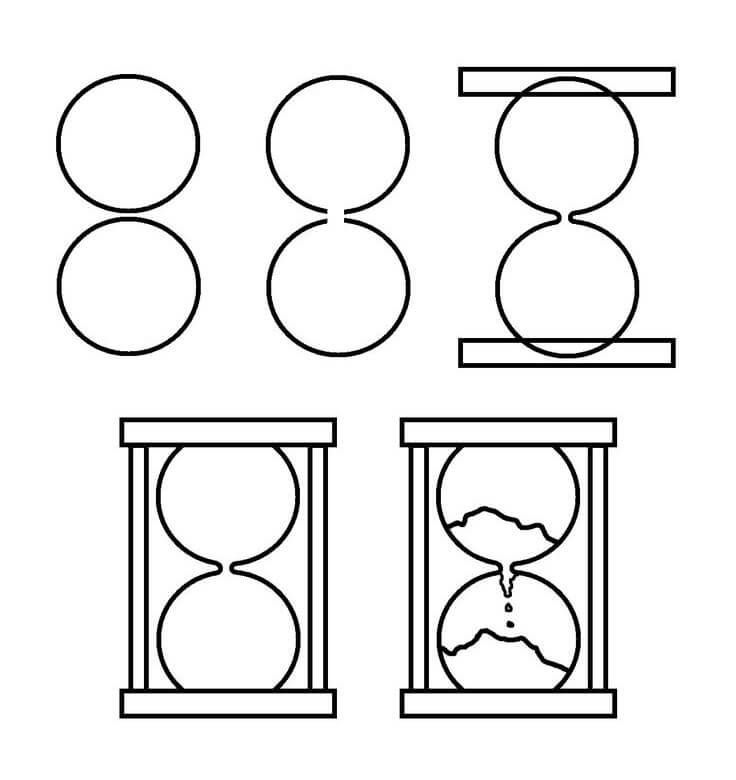 Sablier numéro 8 dessin