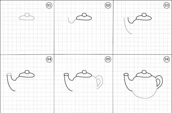 Simple Teapot (1) dessin