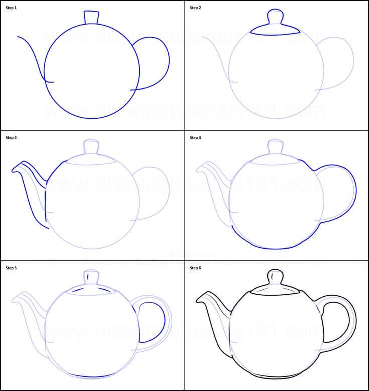 Simple Teapot (2) dessin