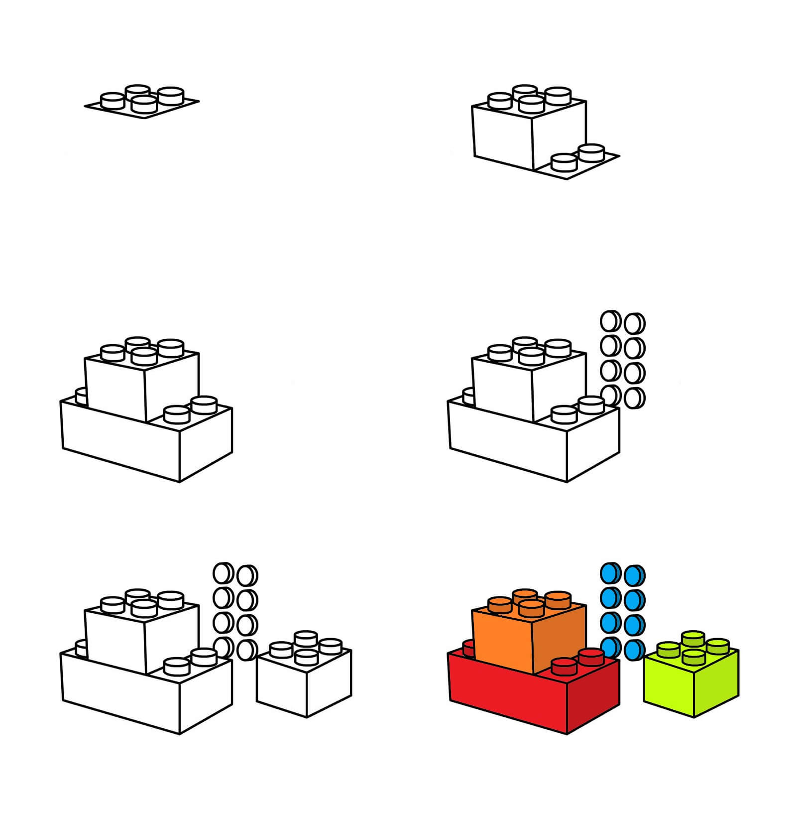 Blocs Lego (2) dessin