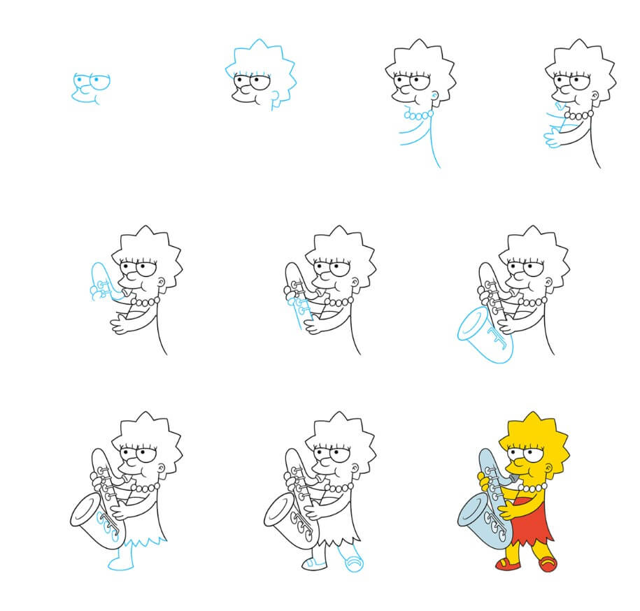 Idée de Lisa Simpson (10) dessin