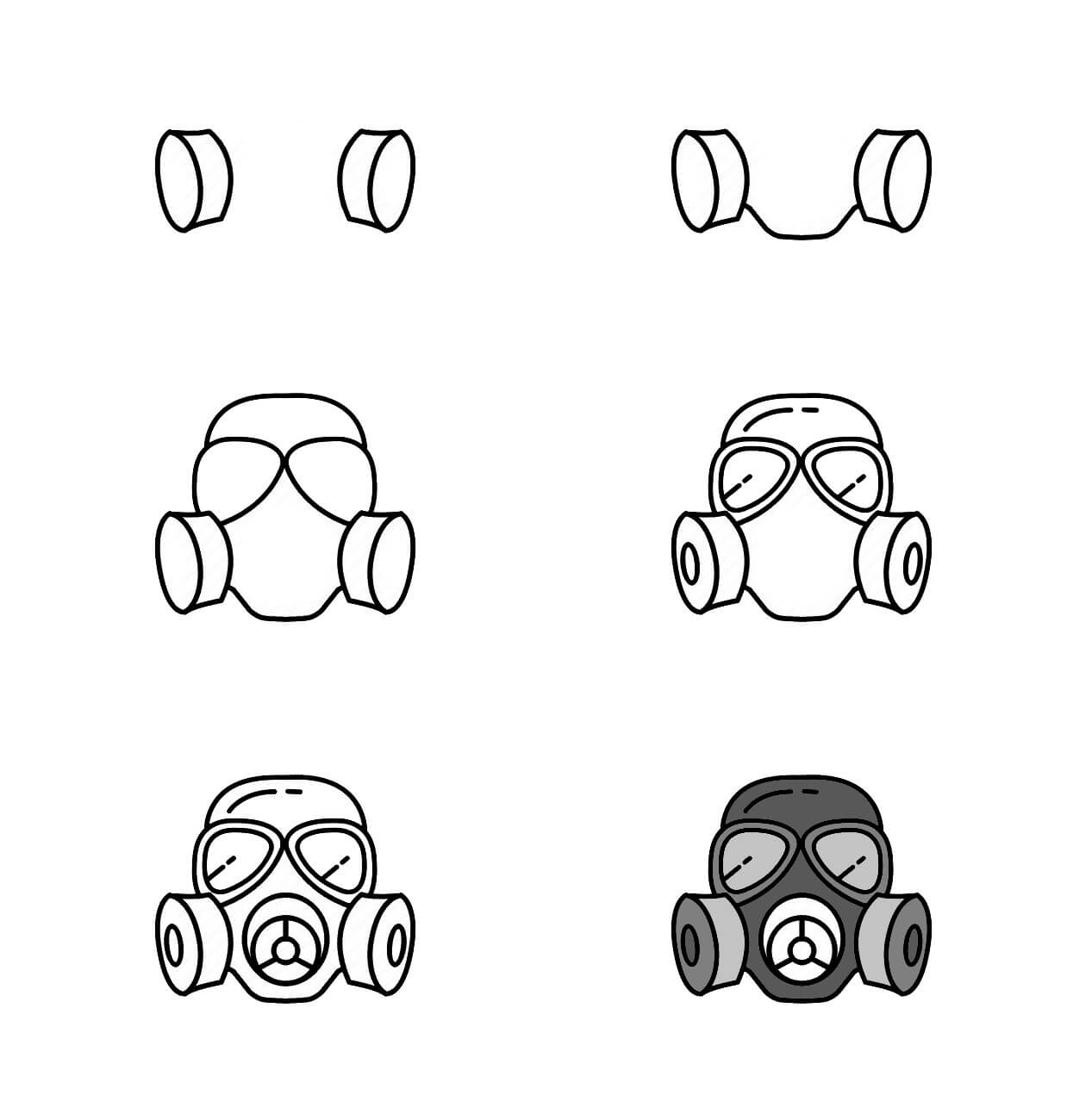 Idée de masque à gaz (9) dessin