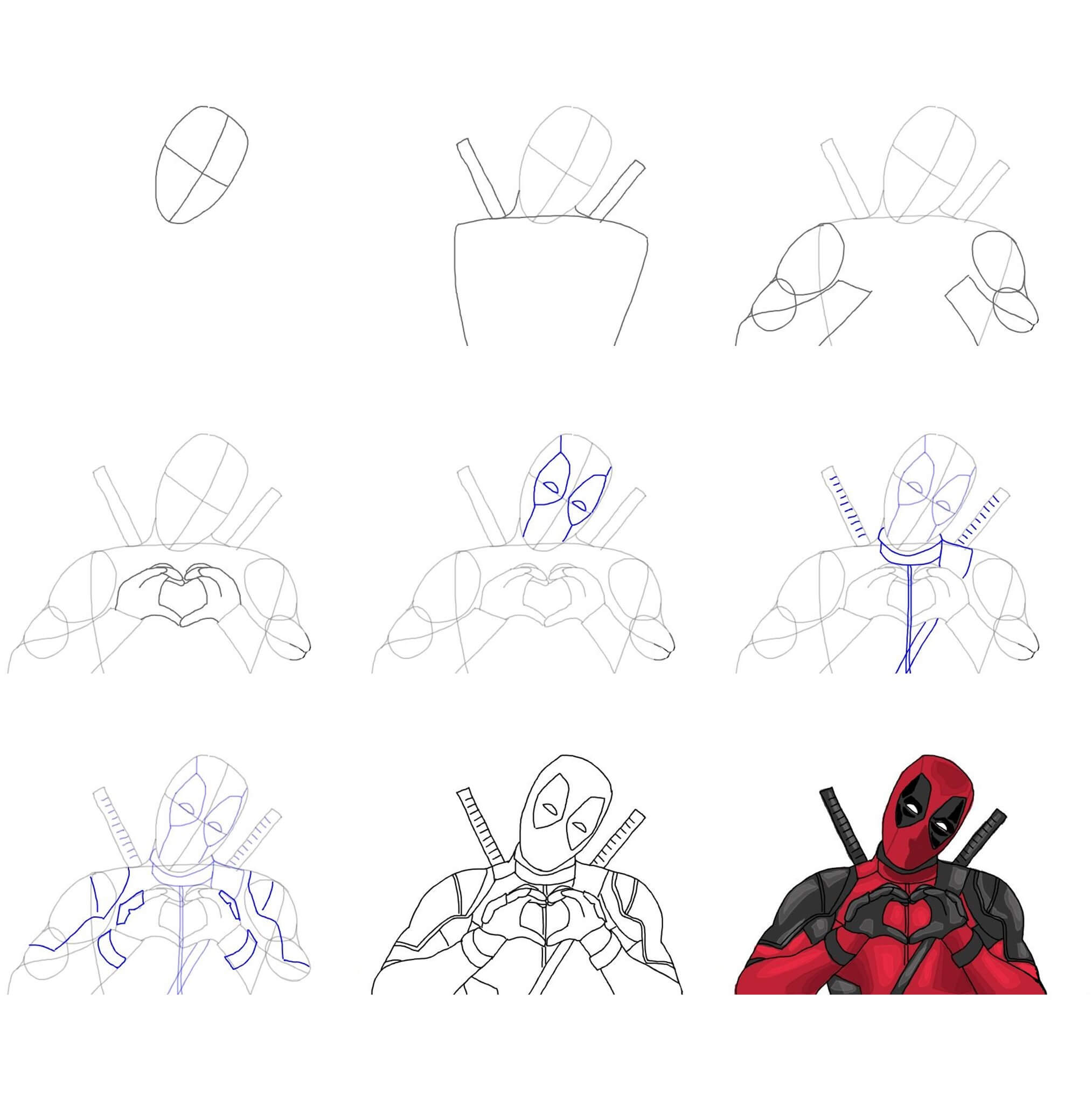 Idée Deadpool (6) dessin