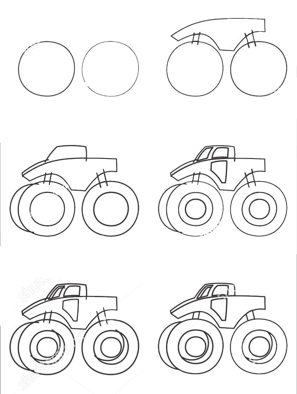 Idée Monster Truck (10) dessin