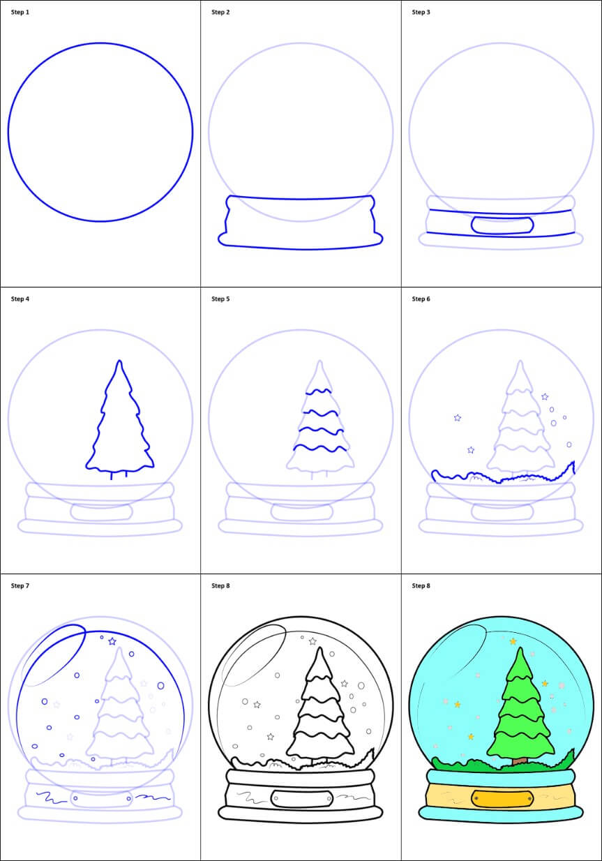 Idée boule à neige (3) dessin