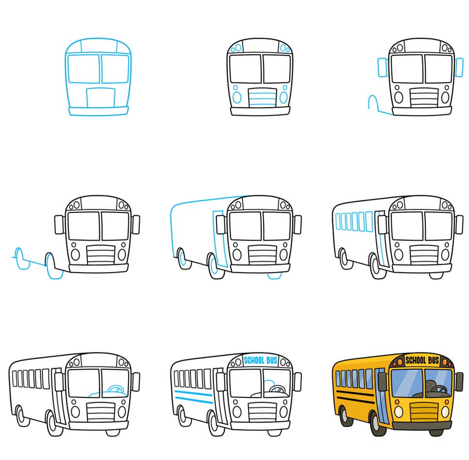 Autobus Scolaire dessin