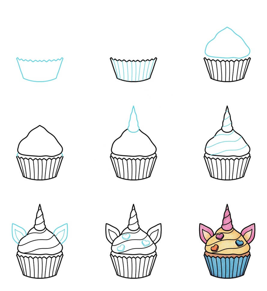 Décoration De Gâteau Licorne Numéro 4 - Bougie Chiffre Thème Licorne Pour Anniversaire Fille, En Cire