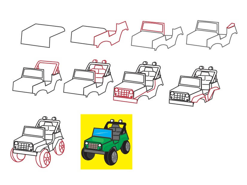 Idée Jeep (2) dessin