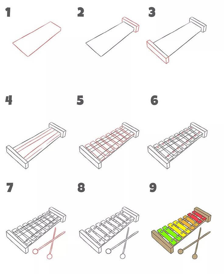 Idée de xylophone (1) dessin