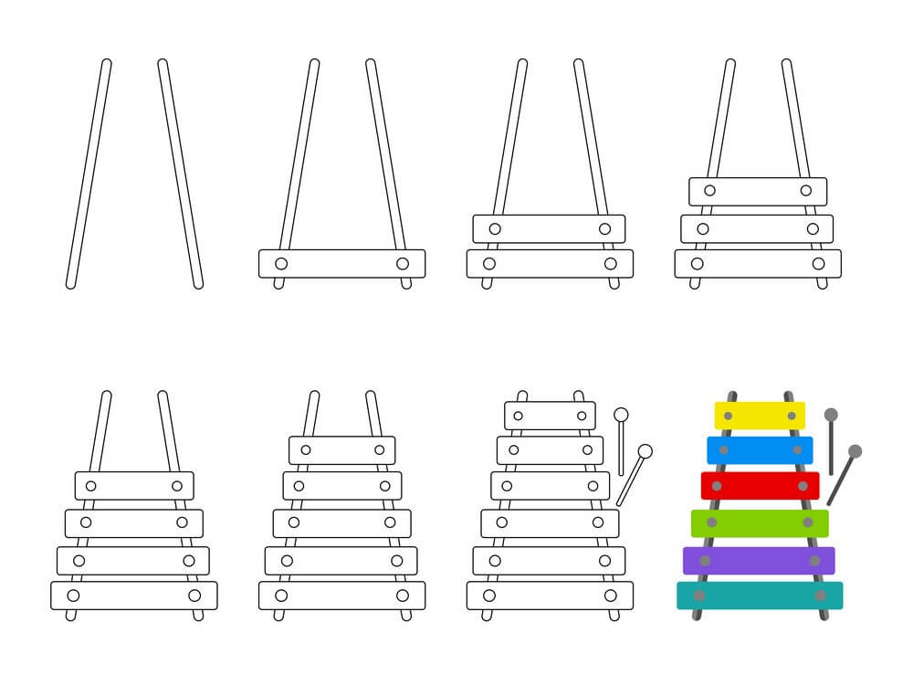 Idée de xylophone (13) dessin