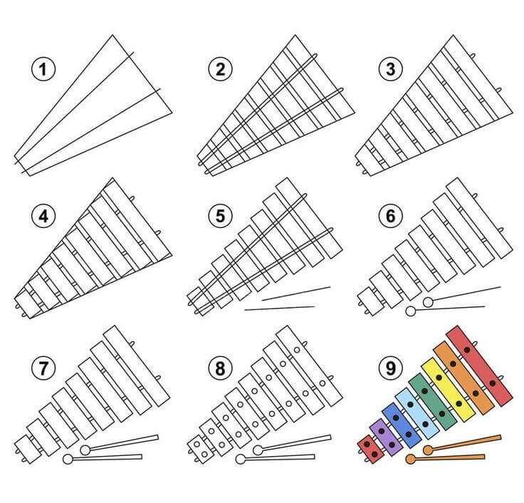 Idée de xylophone (4) dessin