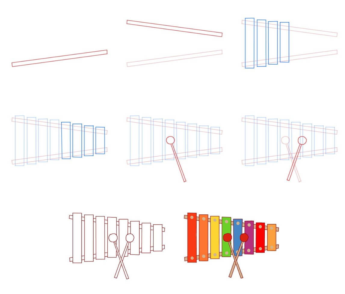 Idée de xylophone (8) dessin