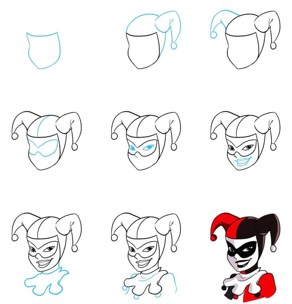 Idée Harley Quinn (2) dessin