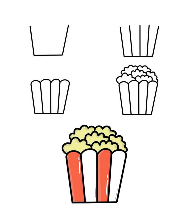 Idée popcorn (10) dessin