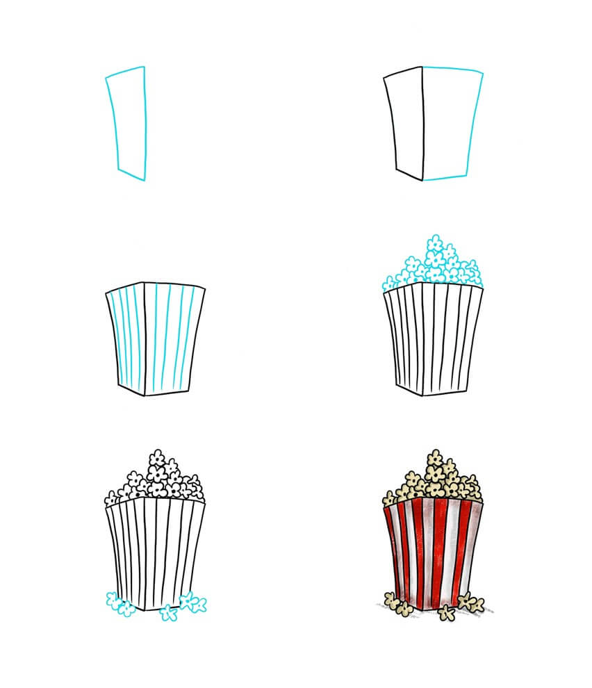 Idée popcorn (11) dessin