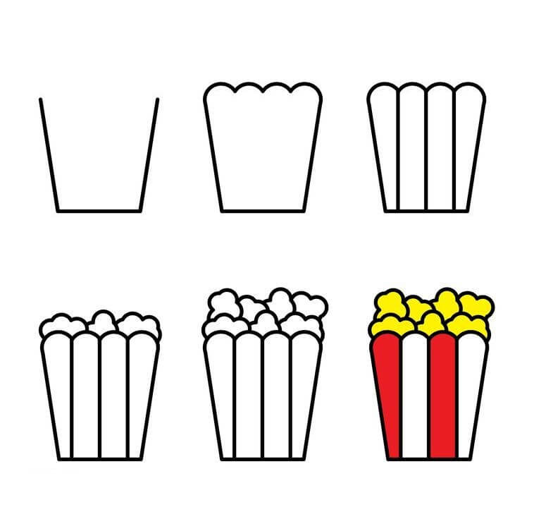 Idée popcorn (12) dessin