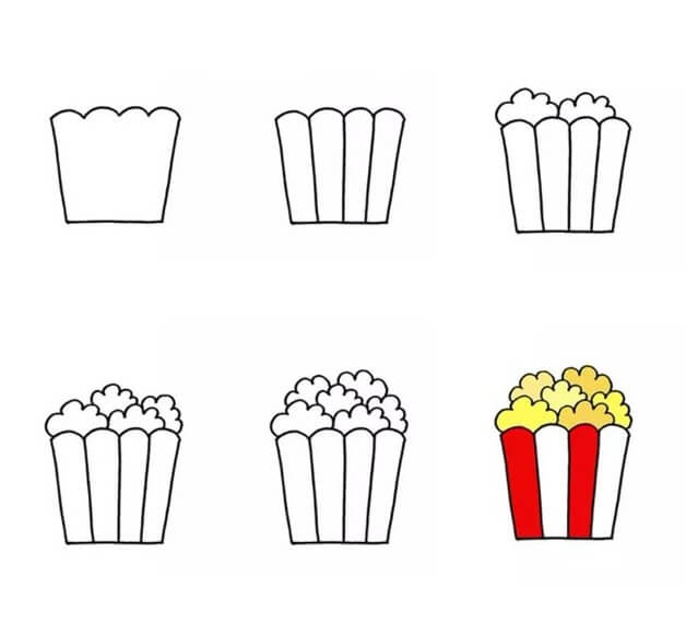 Idée popcorn (2) dessin