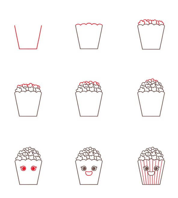 Idée popcorn (4) dessin