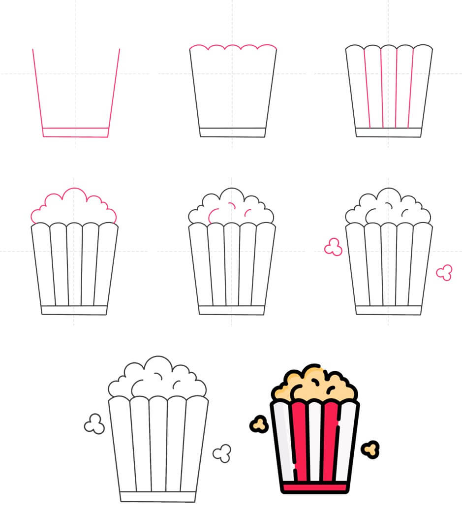 Idée popcorn (5) dessin