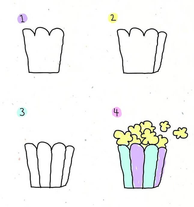 Idée popcorn (6) dessin