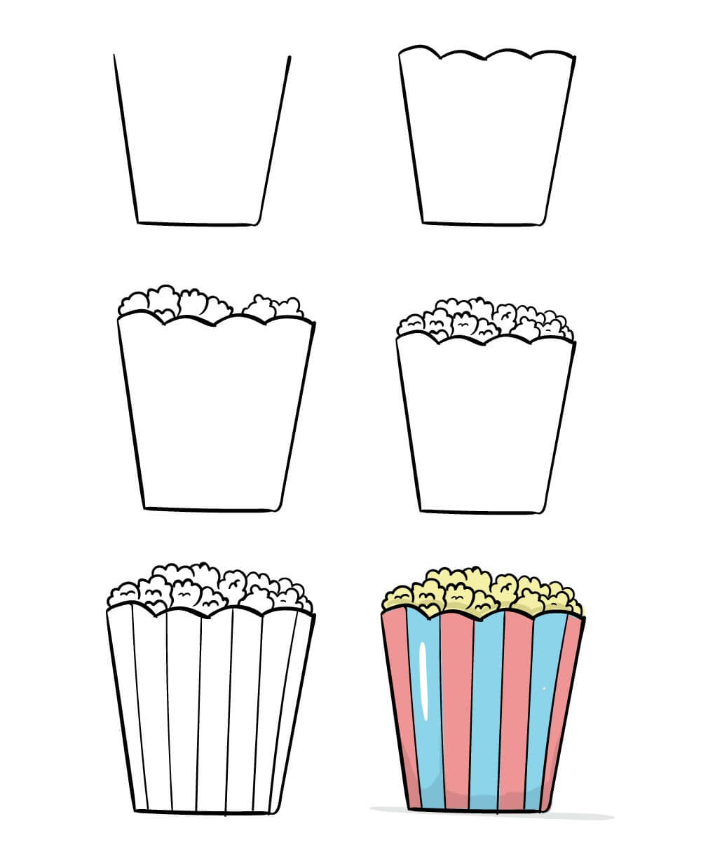 Idée popcorn (9) dessin