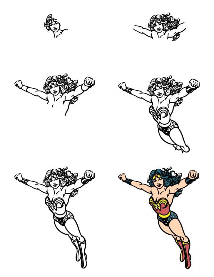 Idée Wonder Woman (9) dessin