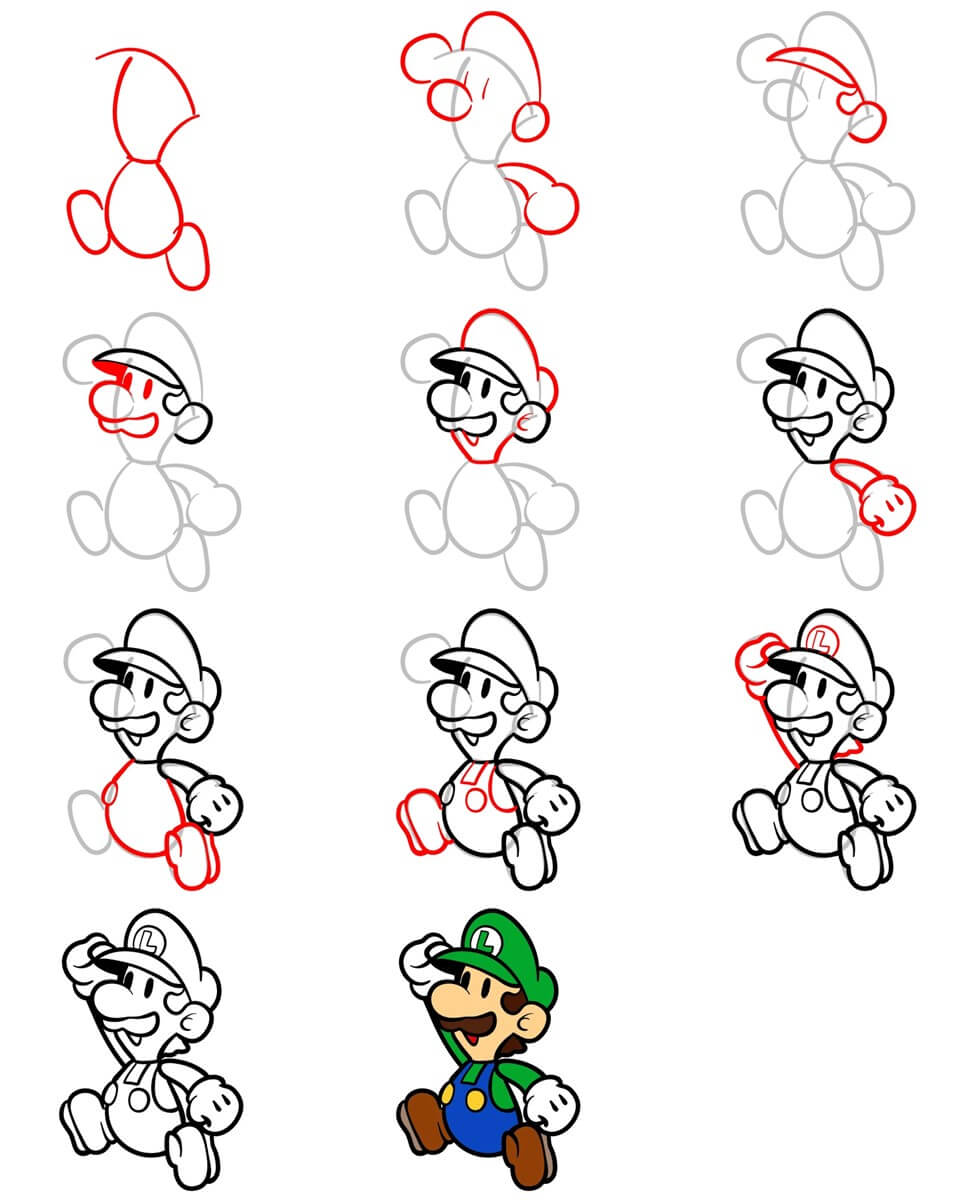 Luigi chibi dessin