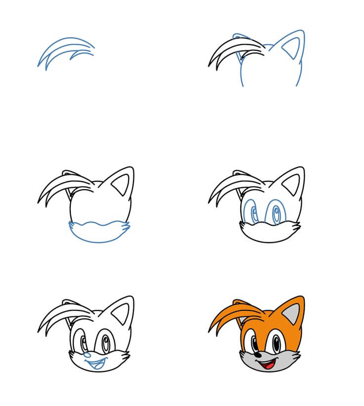 Tête de Tails (2) dessin