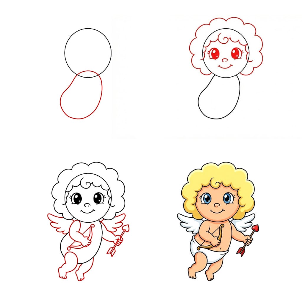 Cupidon drôle dessin