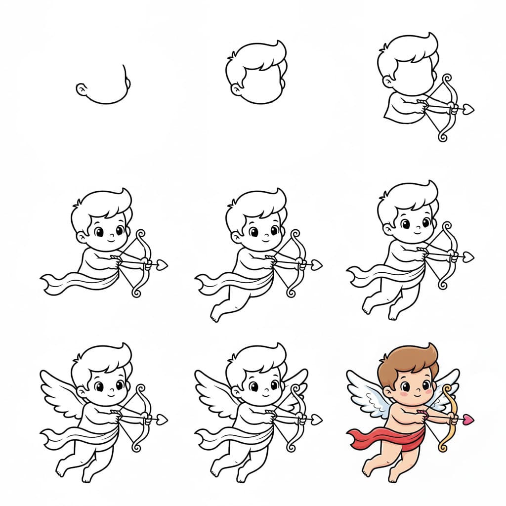 Cupidon gratuit dessin