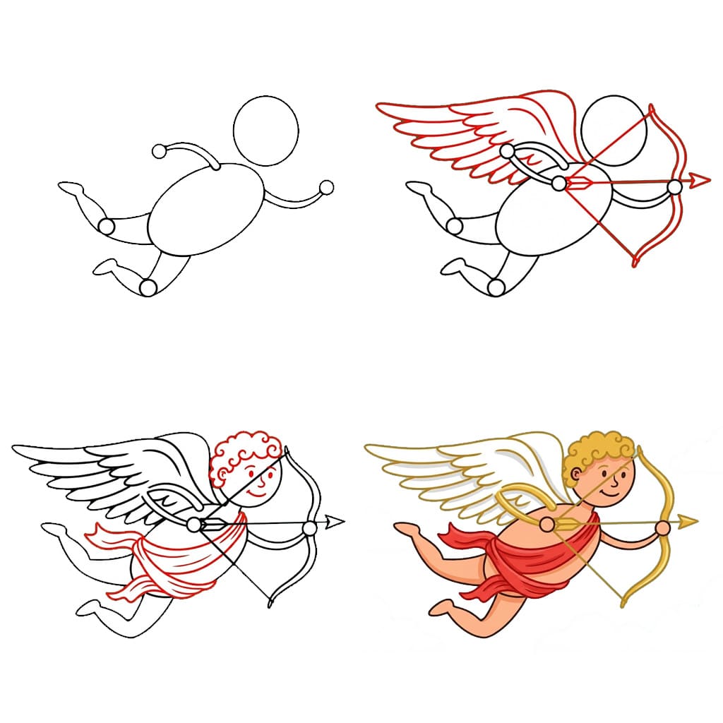 Impression gratuite Cupidon dessin