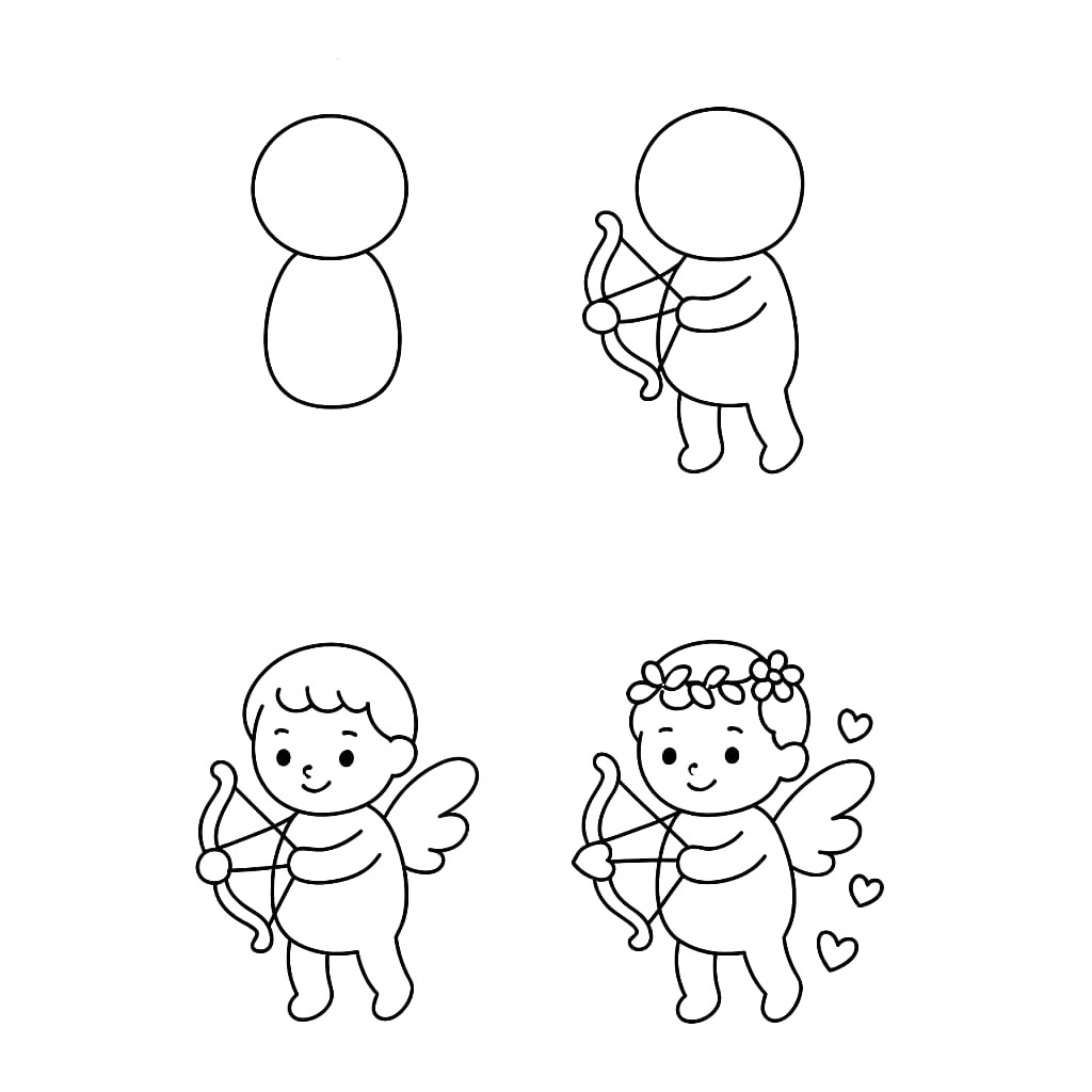 Petit Cupidon tout doux dessin