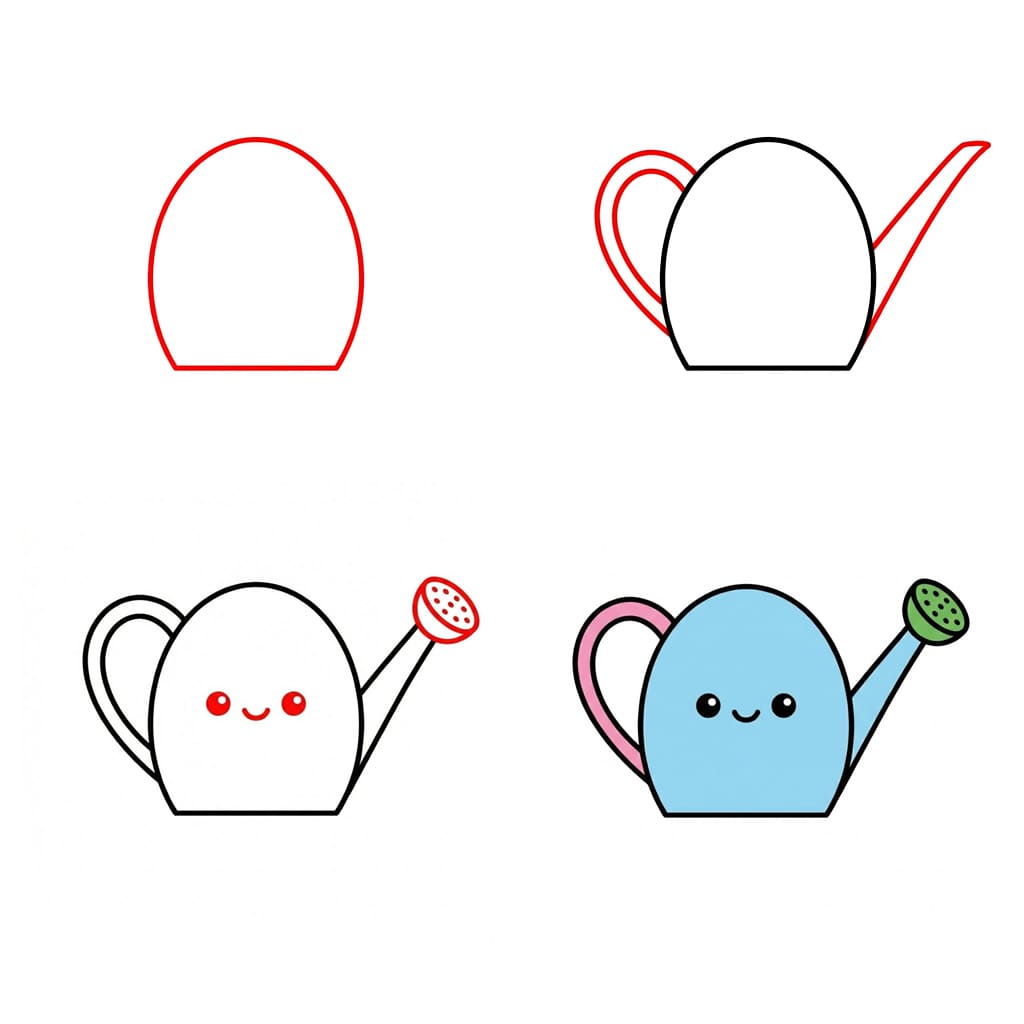 Arrosoir mignon dessin