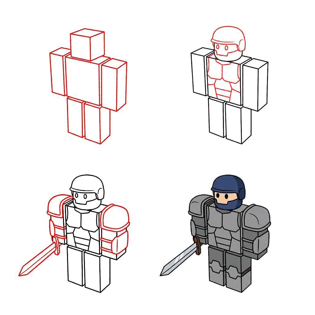 Chevalier Roblox dessin