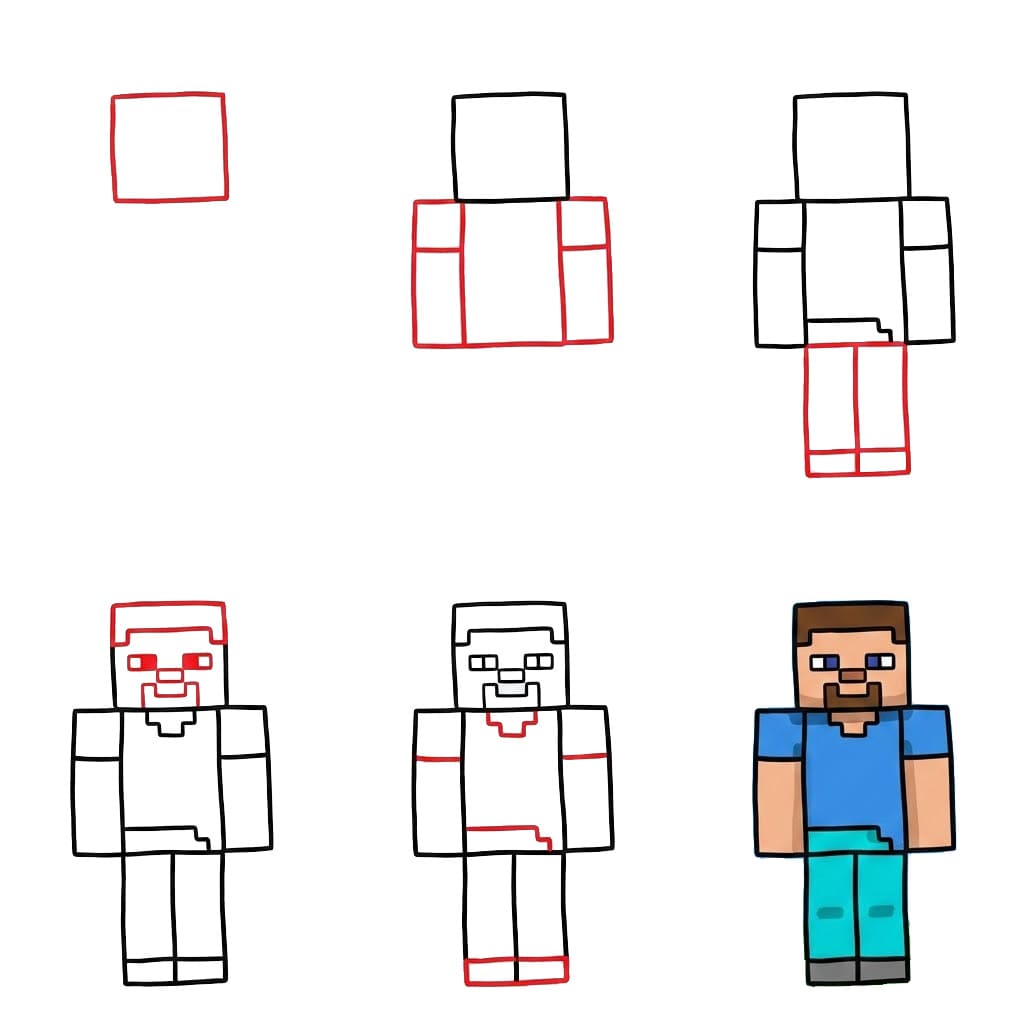 Dessin gratuit de Minecraft dessin