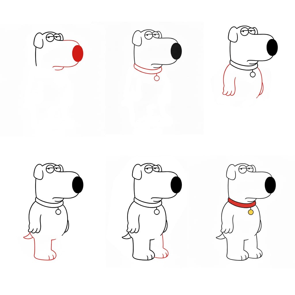 Family Guy Brian dessin