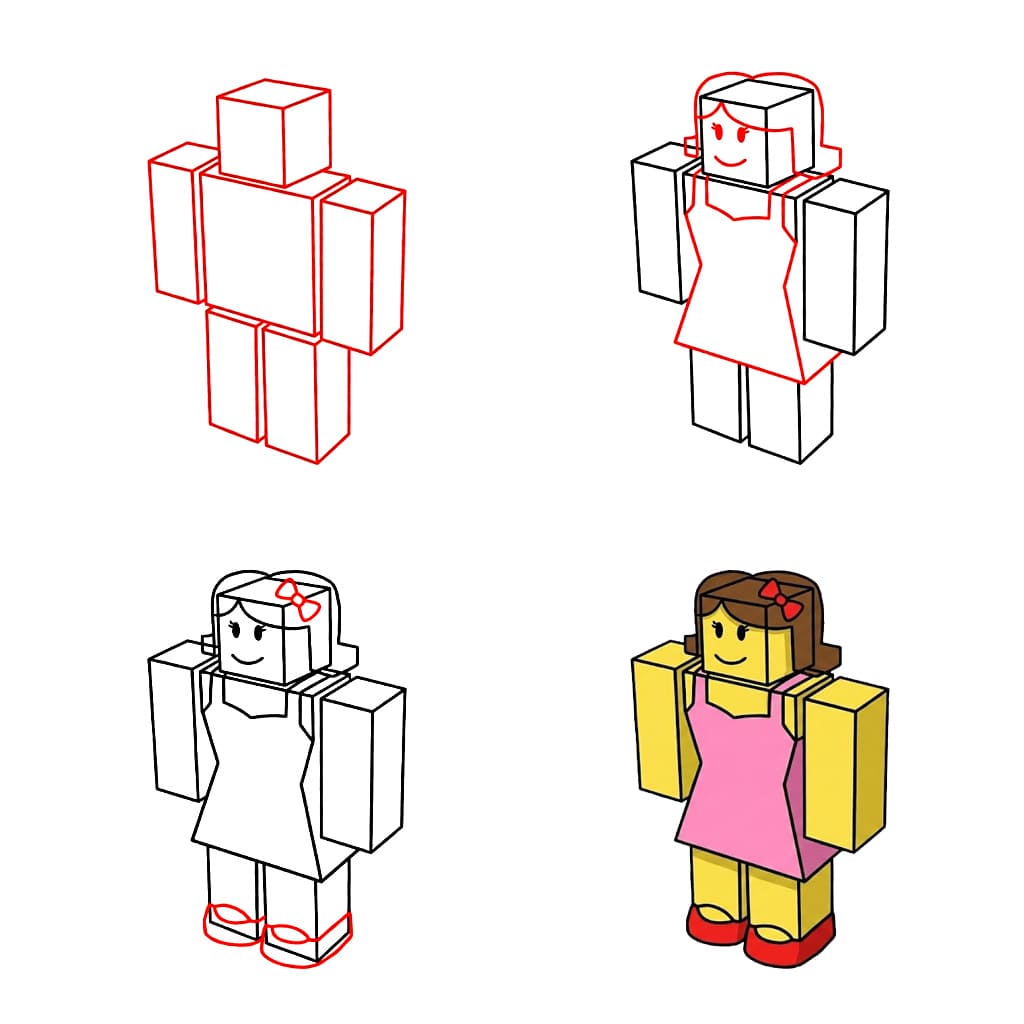 Filles Roblox dessin