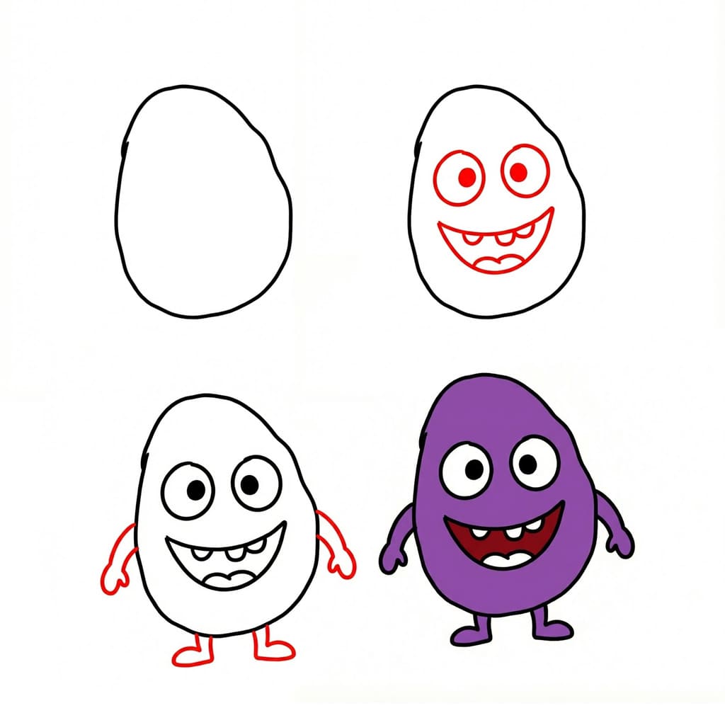 Grimace mignon dessin