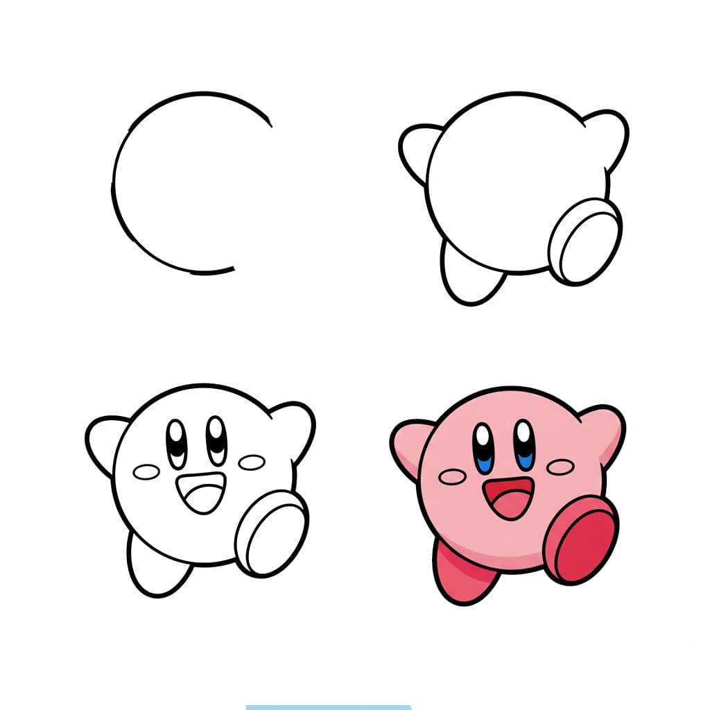 Heureux Kirby dessin