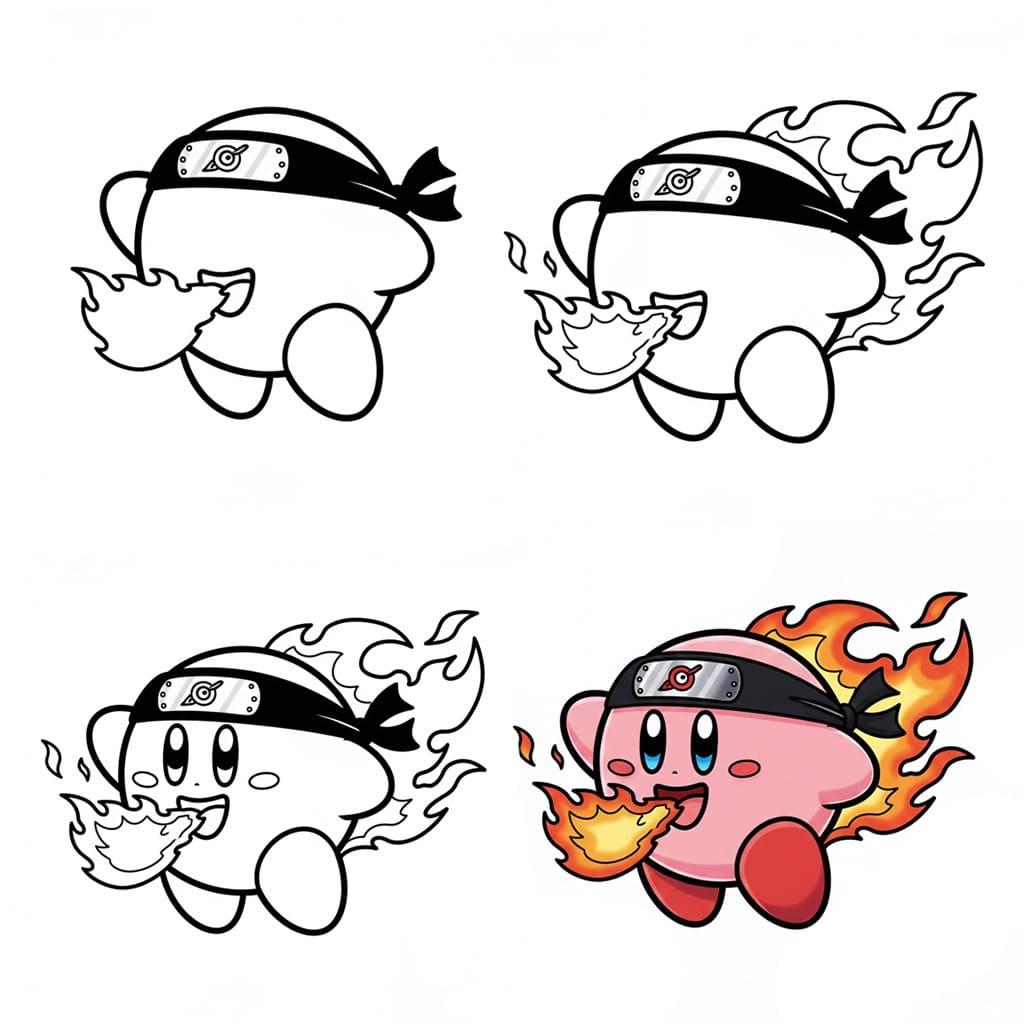 Kirby en colère dessin