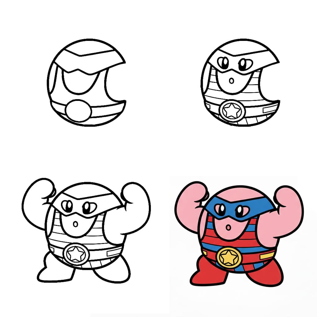 Kirby fort dessin