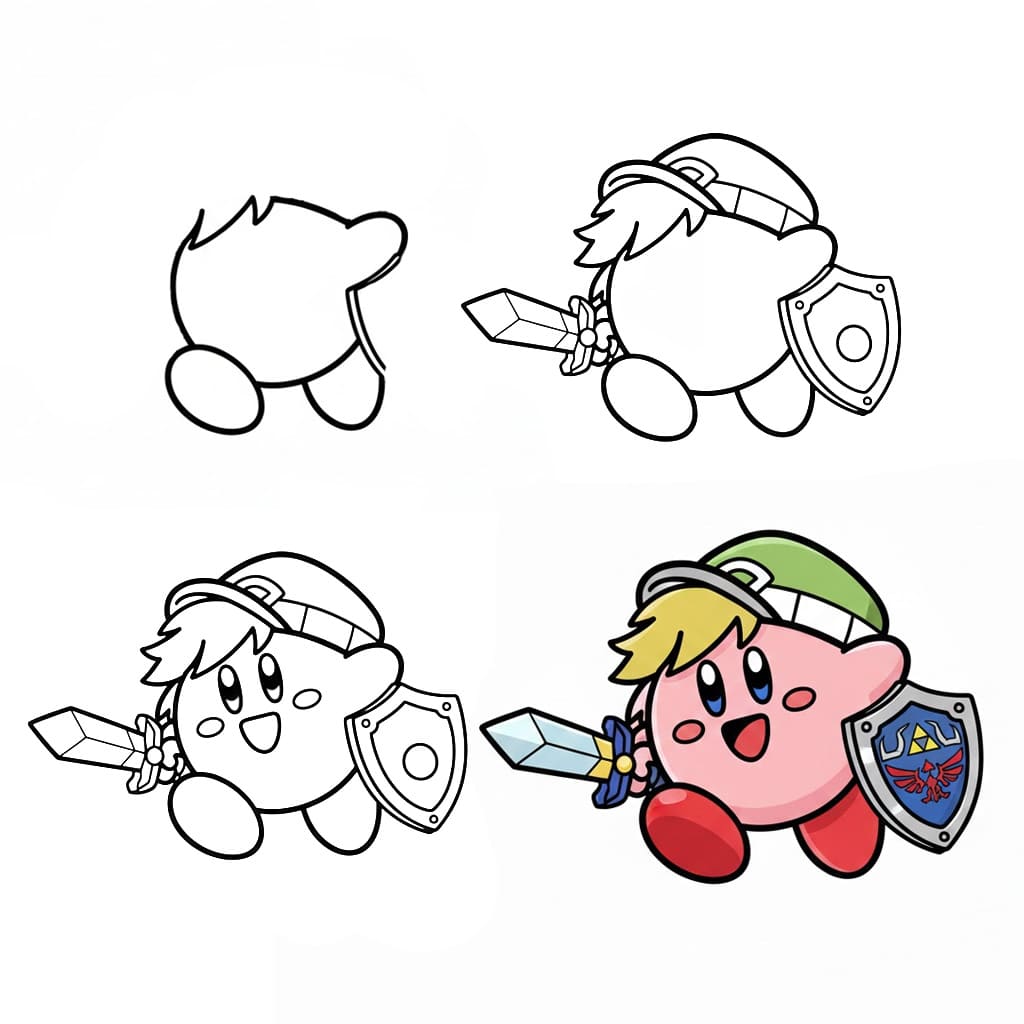 Kirby grincheux dessin