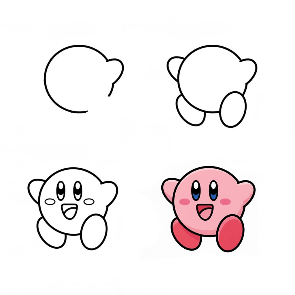 Kirby simple dessin