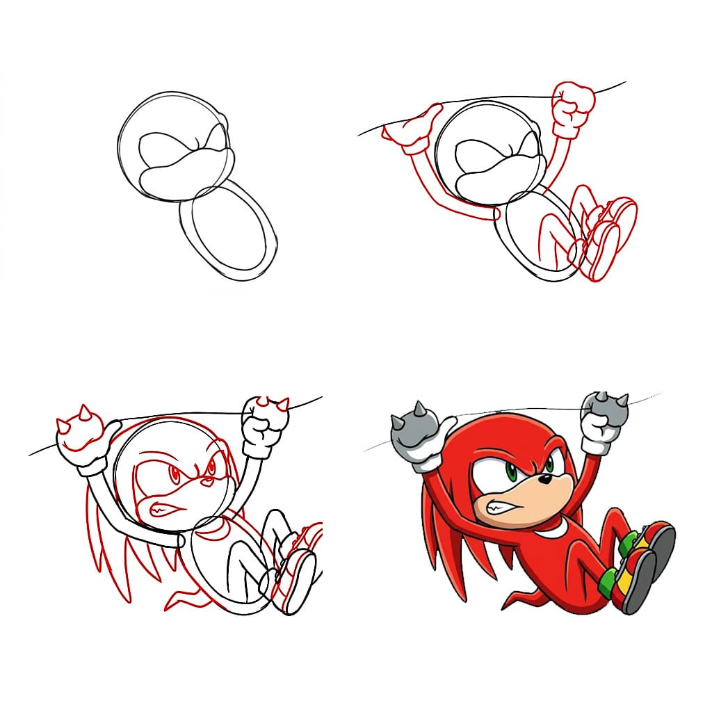 Knuckles action dessin