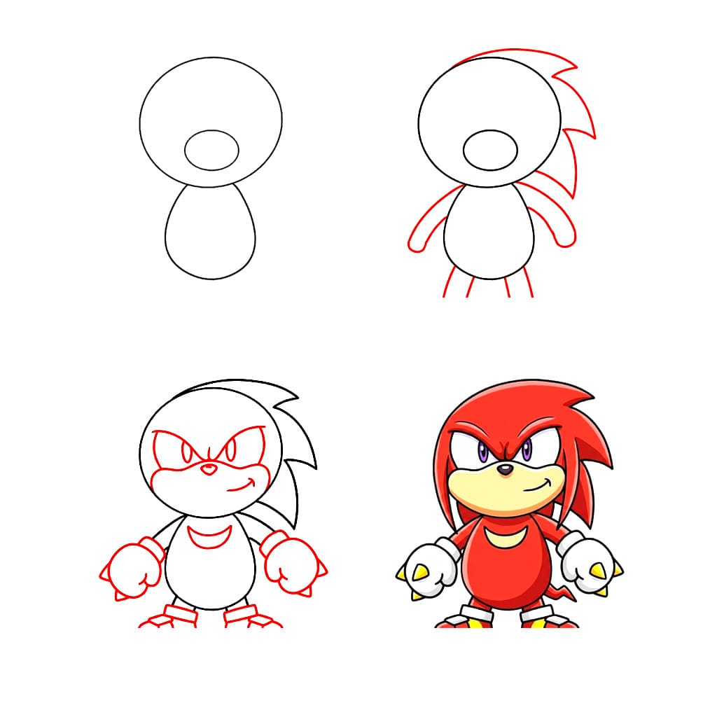 Knuckles libres dessin