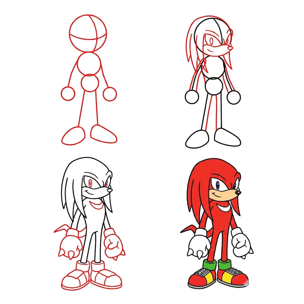 Knuckles normales dessin