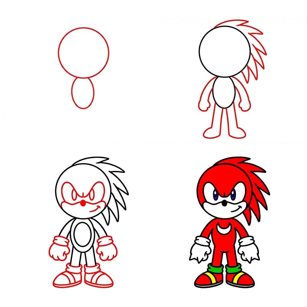 Knuckles ressortir dessin