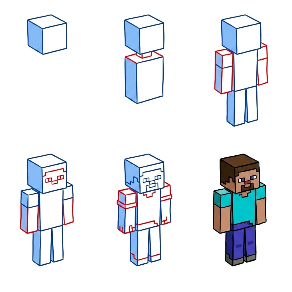 Minecraft à imprimer dessin