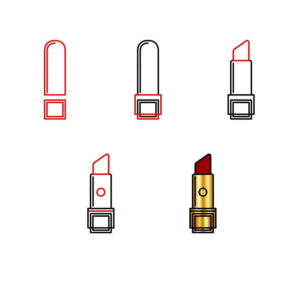 Petit rouge à lèvres dessin