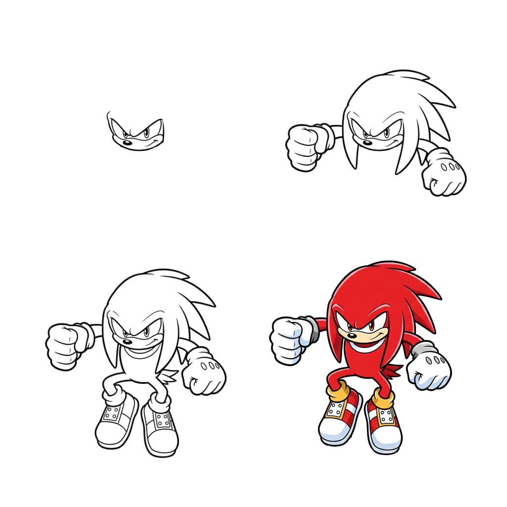 Sérieux Knuckles dessin